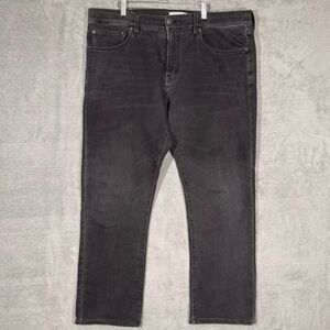 Joseph Abboud Mens Black Classic Fit Jeans Sz 38x30 Stretch Casual Distressed